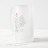 Polnischer Adler-mattierte Tasse (Vorderseite Links)