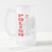 Polnischer Adler-mattierte Tasse (Links)