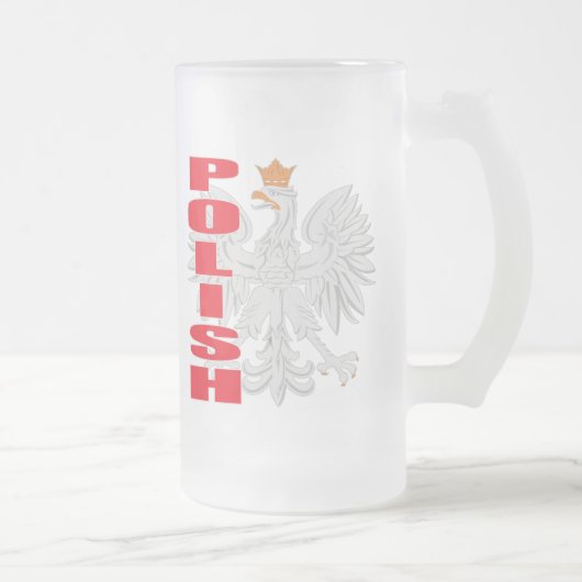 Polnischer Adler-mattierte Tasse (Rechts)