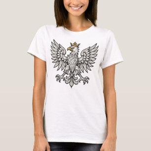 Polnischer Adler Minimal-Wappen T-Shirt