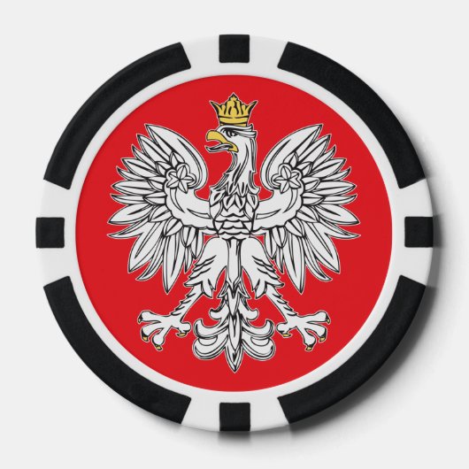 Polnischer Adler mit Chips aus Poker der Goldkrone (Vorderseite)