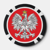 Polnischer Adler mit Chips aus Poker der Goldkrone (Rückseite)