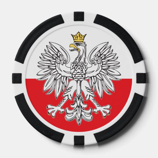Polnischer Adler mit Chips aus Poker der Goldkrone (Vorderseite)