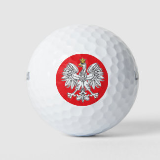 Polnischer Adler mit goldgekrönten Golfplätzen Golfball