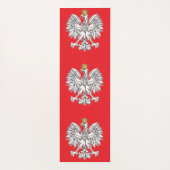 Polnischer Adler mit Goldkrone Yogmatte Yogamatte (Rückseite)