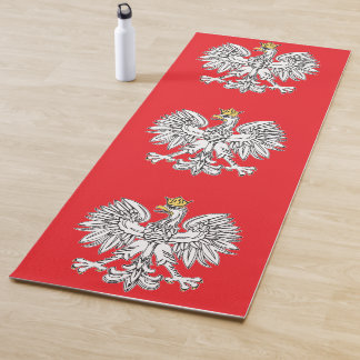 Polnischer Adler mit Goldkrone Yogmatte Yogamatte