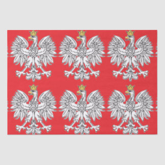 Polnischer Adler mit Goldkronengewebe Seidenpapier
