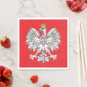 Polnischer Adler mit Goldkronenpapier Napkin Serviette (Beispiel)