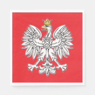 Polnischer Adler mit Goldkronenpapier Napkin Serviette