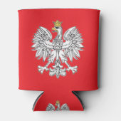 Polnischer Adler mit Goldkronenschaum Cooler Dosenkühler (Vorderseite)