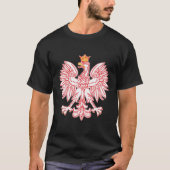 Polnischer Adler mit roter Darstellung T-Shirt (Vorderseite)