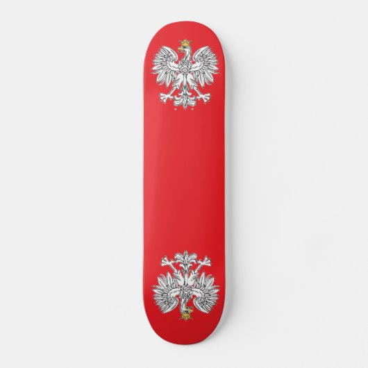 Polnischer Adler mit Skateboard aus Goldkronen (Vorderseite)