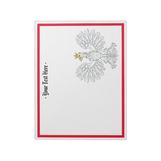 Polnischer Adler Notizblock (Rotiert)