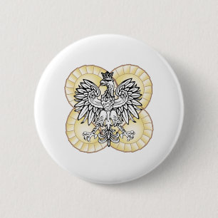 Polnischer Adler Pierogi Knopf Button
