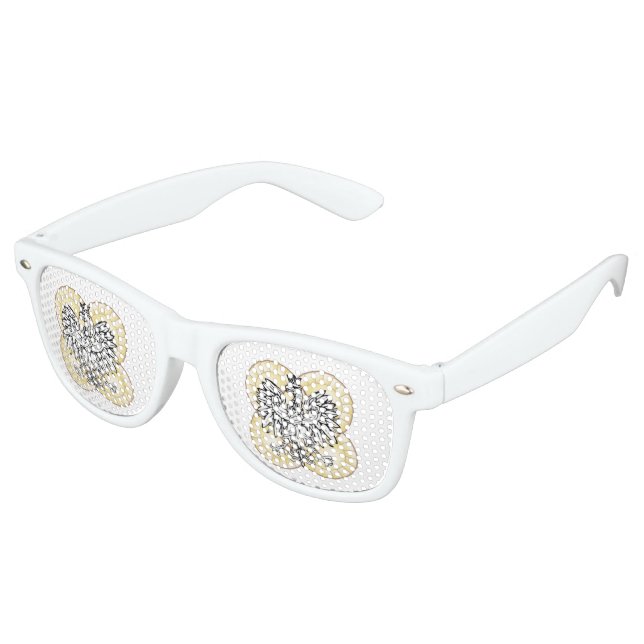 Polnischer Adler Pierogi Sonnenbrille (Schrägansicht)