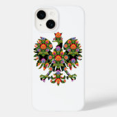 Polnischer Adler Polen Wycinanki Emblem, polnische Case-Mate iPhone Hülle (Rückseite)