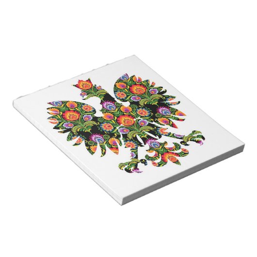 Polnischer Adler Polen Wycinanki Emblem, polnische Notizblock (angewinkelt)