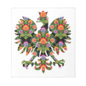 Polnischer Adler Polen Wycinanki Emblem, polnische Notizblock (Vorderseite)