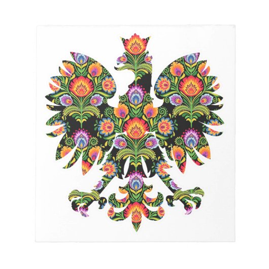 Polnischer Adler Polen Wycinanki Emblem, polnische Notizblock (Vorderseite)