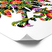 Polnischer Adler Polen Wycinanki Emblem, polnische Poster (Ecke)