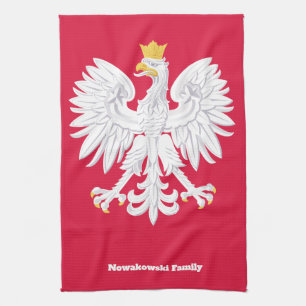 Polnischer Adler 🦅 Polski Polen Rotes Wappen Geschirrtuch