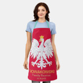 Polnischer Adler 🦅 Polski Polen Rotes Wappen Schürze (Getragen)