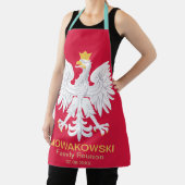 Polnischer Adler 🦅 Polski Polen Rotes Wappen Schürze (InSitu)