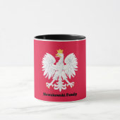 Polnischer Adler 🦅 Polski Polen Rotes Wappen Tasse (Zentrum)