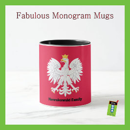 Polnischer Adler 🦅 Polski Polen Rotes Wappen Tasse