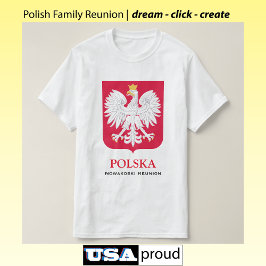 Polnischer Adler 🦅 Polski Polnischer Familie Wied T-Shirt