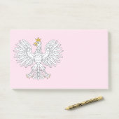 Polnischer Adler Post-it Klebezettel (Auf Schreibtisch)