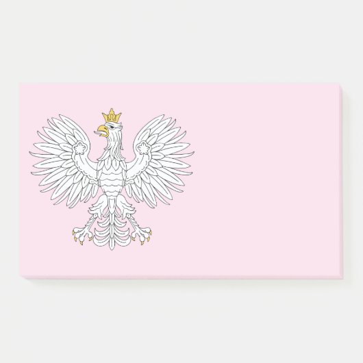 Polnischer Adler Post-it Klebezettel (Vorderseite)