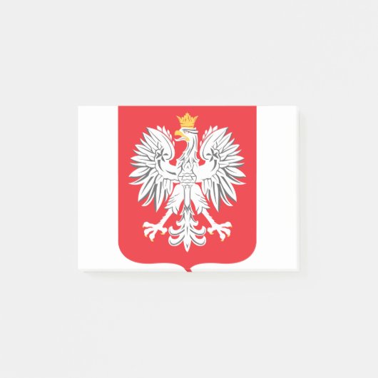 Polnischer Adler Post-it Klebezettel (Vorderseite)