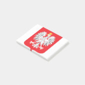 Polnischer Adler Post-it Klebezettel (angewinkelt)