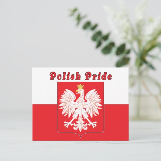 Polnischer Adler Postkarte (Stehend Vorderseite)