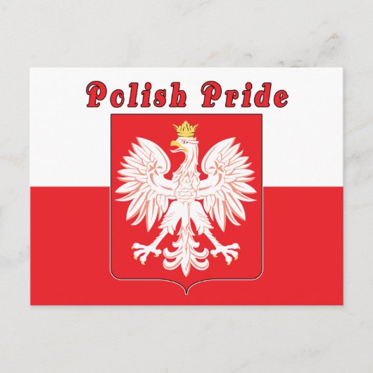 Polnischer Adler Postkarte (Vorderseite)