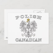 Polnischer Adler Postkarte (Vorne/Hinten)
