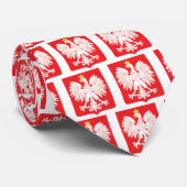 Polnischer Adler-rote Schild-Krawatte Krawatte (Gerollt)