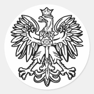 Polnischer Adler Runder Aufkleber