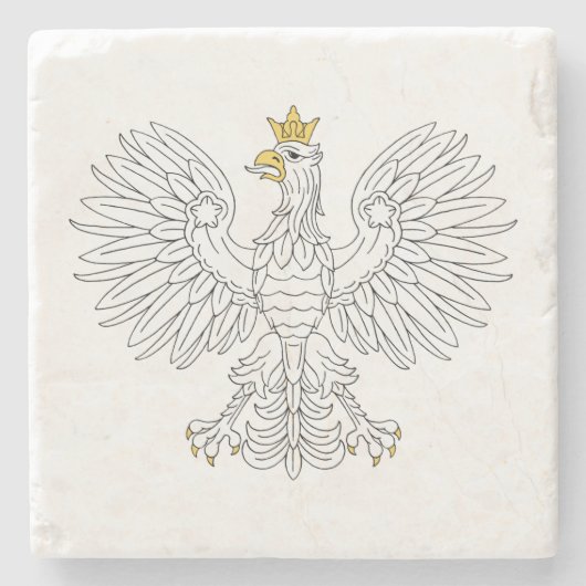 Polnischer Adler Steinuntersetzer (Vorderseite)