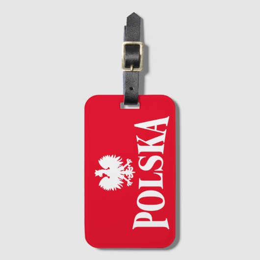 Polnischer Adler-Tag Gepäckanhänger (Vorderseite Vertikal)