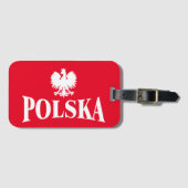 Polnischer Adler-Tag Gepäckanhänger (Vorderseite (Horizontal))