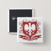 Polnischer Adler-Wappenknopf Button (Vorne & Hinten)