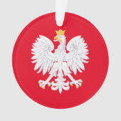 Polnischer Adler Weihnachtsschmuck Ornament (Vorderseite)