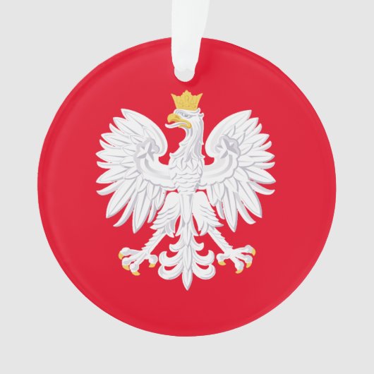 Polnischer Adler Weihnachtsschmuck Ornament (Vorderseite)