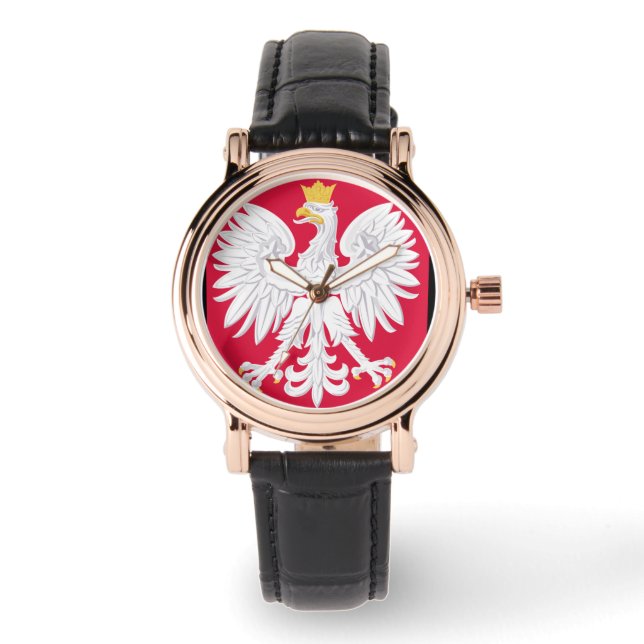Polnischer Adler Wristwatch Armbanduhr (Vorderseite)