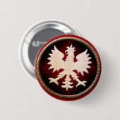 Polnischer Adlerknopf Button (Vorne & Hinten)