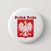 Polnischer Adlerknopf Button (Vorderseite)