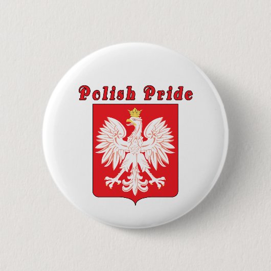 Polnischer Adlerknopf Button (Vorderseite)