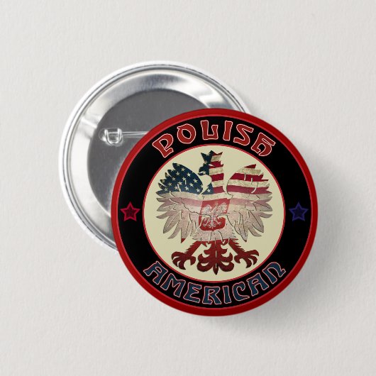 Polnischer Adlerknopf Button (Vorne & Hinten)